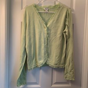 Apple Green casual corner size xl cardigan